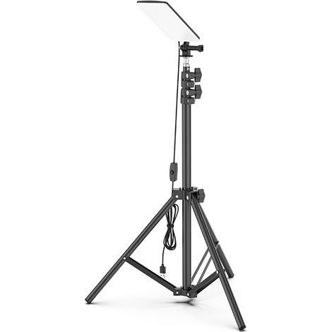 Lampe LED de camping avec trépied, éclairage extérieur de travail sur support