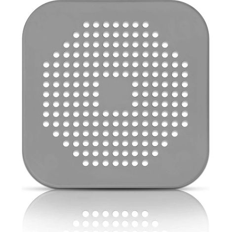 1 Filtro Per Capelli,Silicone Flessibile,Di Griglia Vasca Da Bagno, Doccia,Lavandino, Cucina,Anti-Cappuccio-Grigio (1/5)