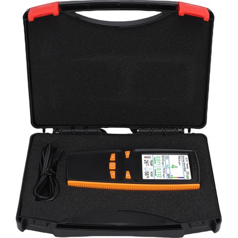Détecteur qualité air avec support 11 en 1 – Temps réel CO2 index PM1.0 PM2.5 PM10 TVOC HCHO température humidité date, intérieur (1/5)
