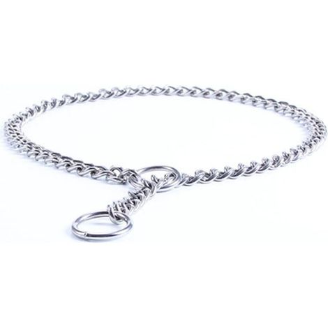 Chaîne de dressage pour chien en acier inoxydable avec étrier en métal, collier de promenade pour animaux de compagnie, accessoires pour animaux de compagnie (1/5)