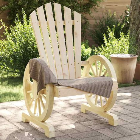 Lot de 4 Chaises de Jardin Adirondack en Bois de Sapin Massif Fauteuils d'Extérieur - PANGIVO (1/5)
