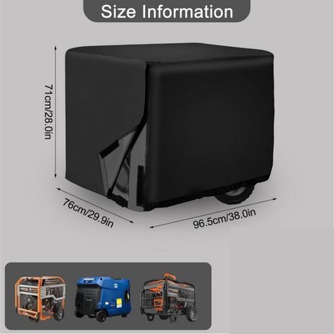 unidad,Funda para generador,Funda universal para generador,Funda pequeña para equipos de exterior,Color negro,967671 cm (1/4)