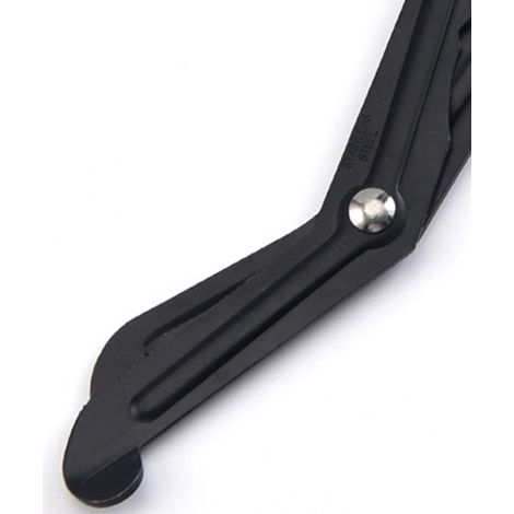 Forbici mediche in acciaio inossidabile nero, taglia garze portatile con impugnatura ergonomica in PP per emergenze domestiche (1/4)