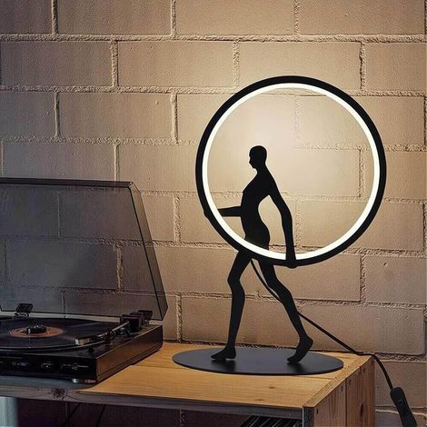 Lampada Led Luce Naturale Lume Da Tavolo Scrivania 9 Watt Scultura Corpo Umano (1/4)