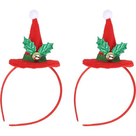 MINKUROW 2 Pezzi Fascia Per Cappello Da Babbo Natale Per Bambini Bomboniere Per Costumi Di Natale (Suggerimento) (1/5)