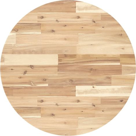 Dessus de table  Dessus de bureau  Plateau de table rond Ø70x2 cm bois massif d'acacia