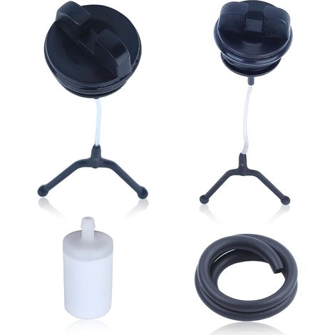 Kit bouchon d'huile & bouchon de carburant pour Husqvarna 50 51 55 254 257, filtre à carburant et conduite de carburant, pièces de rechange pour tronçonneuse, remplacement 501765602, 53007126 (1/5)