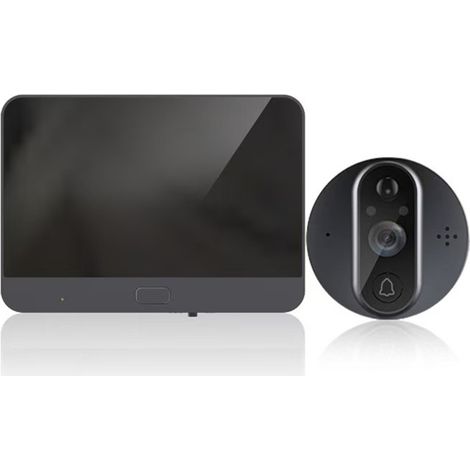 Intelligente WLAN-Türklingel mit 4,3-Zoll-Lichtschranke, Metallgehäuse, 200 W, Foto- und Videoanruffunktion für ein Heim-Sicherheitssystem (1/5)