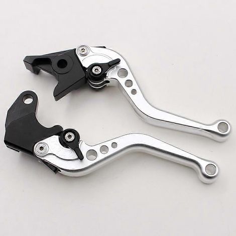 Pièces de conversion pour moto GW250 DL250 : klaxon de frein, guidon, levier d'embrayage GSX250R (argent 1) (1/5)