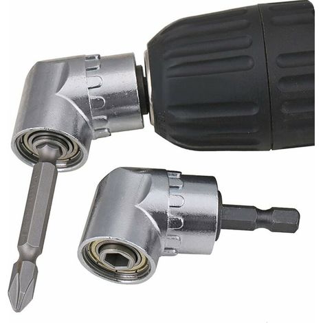 Adaptateur Renvoi D'angle - 105 Degres - Pour Visseuse Perceuse Hexagonal 6 35 Mm - Accessoire Angle Droit Pour Endroits Exigus - 1 Piece