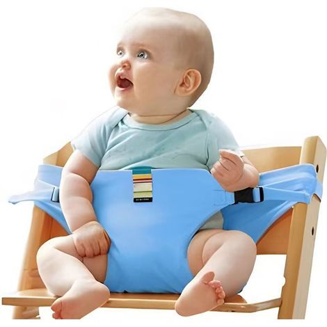 1 chaise haute pliante, pour bébé dès 3 mois, portable avec ceinture de sécurité, adaptée aux restaurants et barbecues (1/5)