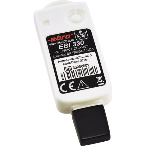 ebro 1340-6332 EBI 330-T30 Temperatur-Datenlogger  Messgröße Temperatur -30 bis 60 °C