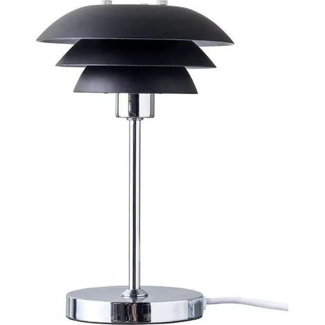 Lampada da tavolo dyberg larsen DL16 nero metallo 25 cm