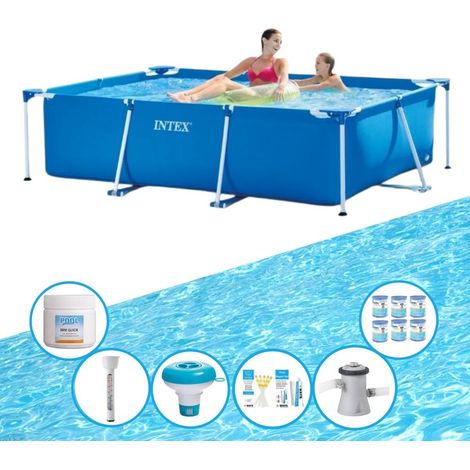 Intex Piscine Tubulaire Rectangulaire - 220x150x60 cm - 8-pièces  S22343 (1/5)