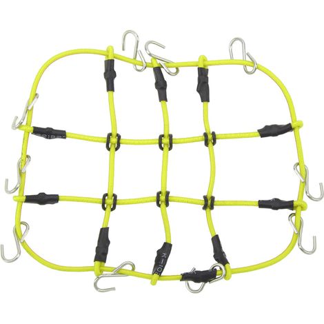 Sangle de bagage décorative simulation pour voiture RC Traxxas TRX4M 1/18, filet jaune, accessoire de chargement pour crawler (1/5)