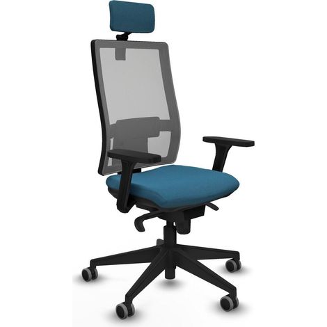 Piqueras y Crespo 3D066G2 chaise bureau vert pétrole (1/3)