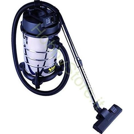 Vigor 9934023 VBA-30L Bidone Aspirapolvere Solidi e Liquidi 30 L 1200 W Filtro HEPA Serbatoio Inox Presa Elettroutensili (1/2)