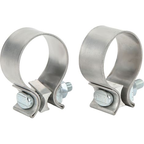 Brides de Raccord Échappement Inox 304, Manchon Tube Silencieux, Collier de Jonction pour Tuyau 2 Pouces (1/5)