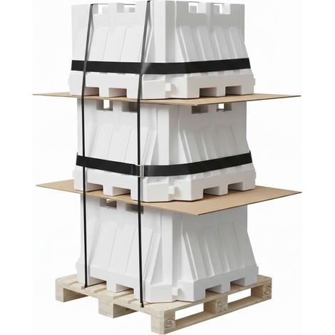 Séparateur de voie lestable blanc - k16- lot de 9 (1/4)