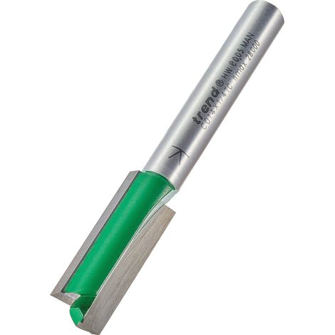 Trend C014X1/4TC 1/4-Inch Diameter TCT Two-Flute Carbide Router Cutter Bit, 9.5mm Cutting Diameter, 25.4mm Overall Length (1/5)