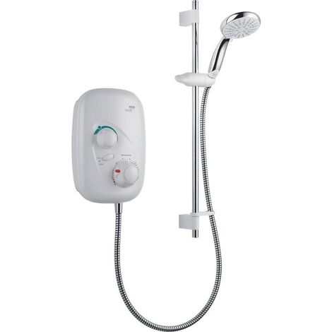 Mira Event XS Thermostatic Power Shower White & Chrome (1/5)