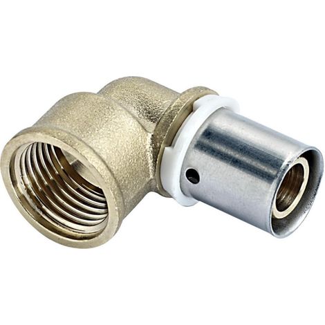Comap 7096103 Coude P7096G à sertir - écrou libre - D12x17 - 12x1,1 -livré avec le joint plat - (1/2)