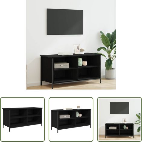 vidaXL Holzschrank - TV-Schränk Schwarz Eichen-Optik 100 x 40 x 50 cm Holzwerkstoff (1/5)