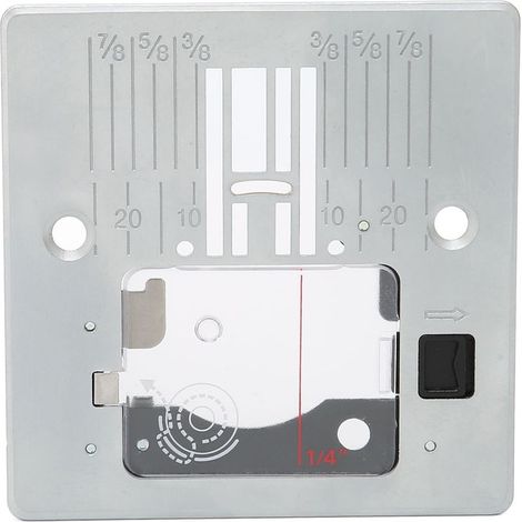 Plaque à aiguille avec couvercle 416472401 pour machines à coudre robustes 3321, 44S, 4411, 4423, 5523, 5532 (1/5)