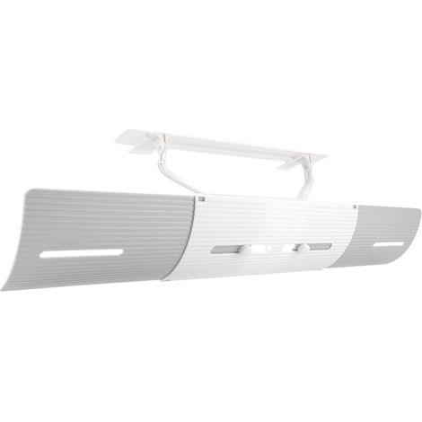 Pare-brise anti-vent réglable pour climatisation, déflecteur rétractable gris, protection auto intérieure, écran pare-soleil compact. (1/5)