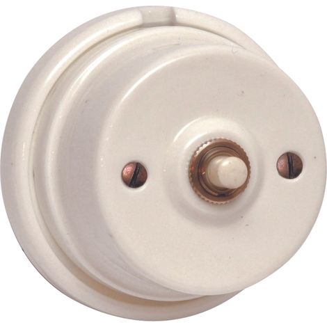 Pulsante porcellana Ø 60 mm per impianti a vista (1/5)
