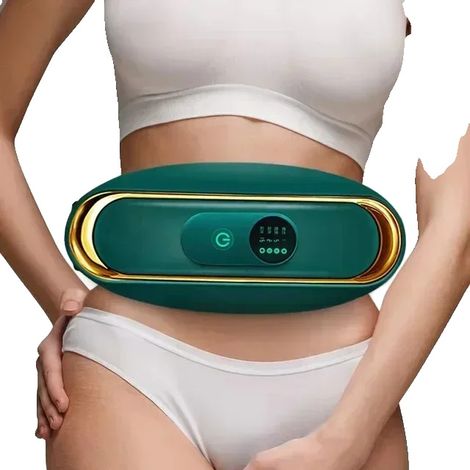 Ceinture de Massage Abdominal, 3 Modes Réglables, Fonction de Raffermissement du Corps, VertA (1/2)