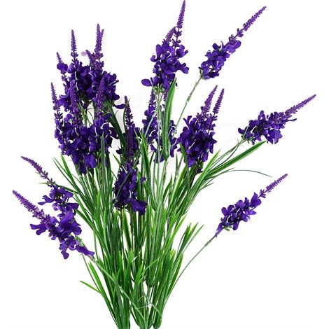Pack of 6 x 80cm Purple Larkspur Artifical Stem (1/5)