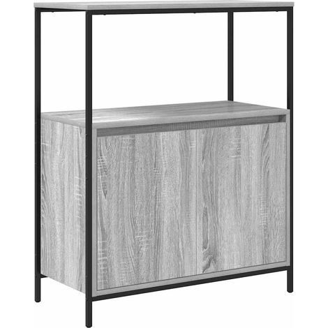 Maison Exclusive - Mueble de baño con estantes gris Sonoma 76,5x3