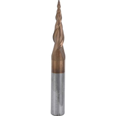 Kegelschaftfräser aus Wolframstahl – Hervorragende Spanabfuhr, hohe Oberflächengüte für Holzbearbeitung (R0,25x)