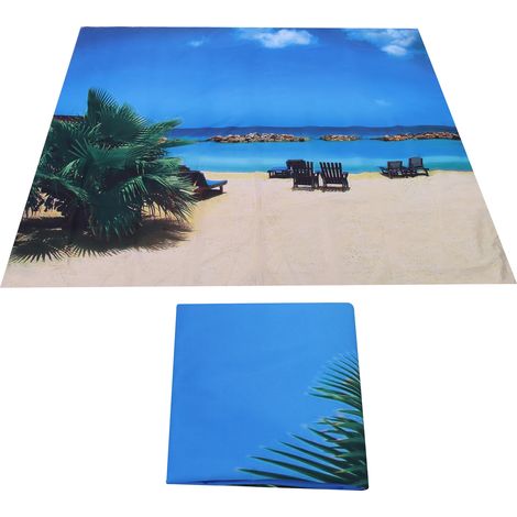 Tenture murale plage paysage fond art déco salon chambre 150x130 cm (1/5)