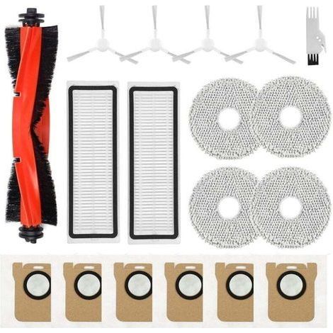 Spofan Accessoires Pièces pour Xiaomi X20+/X10+ Plus, pour Dreame L10s Ultra/L10 Ultra/L10 Prime Robot Aspirateur, 1 Brosse Principale, 4 Brosses Latérales, 2 Filtres, 4 Lingettes, 6 S (1/4)