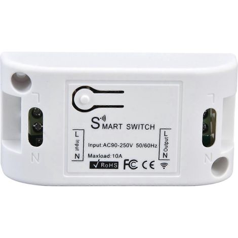 Intelligenter WLAN-Netzwerk-Fernbedienungsschalter mit 433 MHz, Funkfrequenz, Zeitschaltuhr, AC 90–250 V, 10 A, 2200 W