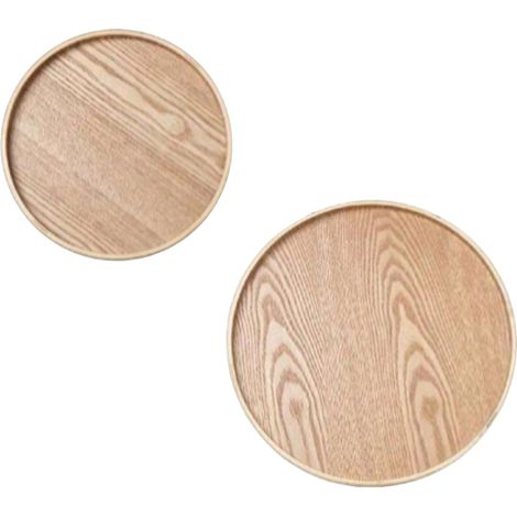 Bandeja de madera para servir, diseño minimalista, fácil de limpiar, J250116-C (1/2)