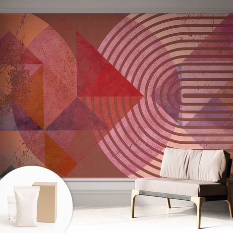 Carta Da Parati Non Tessuto - Con Colla Gratuita - Con Motivi Moderni - Design Elegante Per Pareti Forme astratte 312x219 cm (1/5)