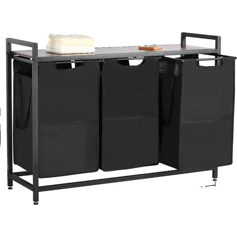 Trieur de linge, design autonome, matériaux écologiques, 3 Compartiments TypeA (1/2)