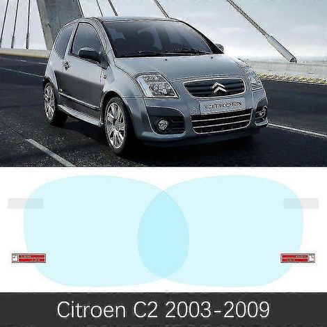 Film de protection pour rétroviseur intérieur Citroën C2 VTR (2003-2009) : protection intégrale, anti-buée et imperméable. Accessoires inclus. Compatible avec les modèles Citroën C2 de 2003 à 2008. (1/5)