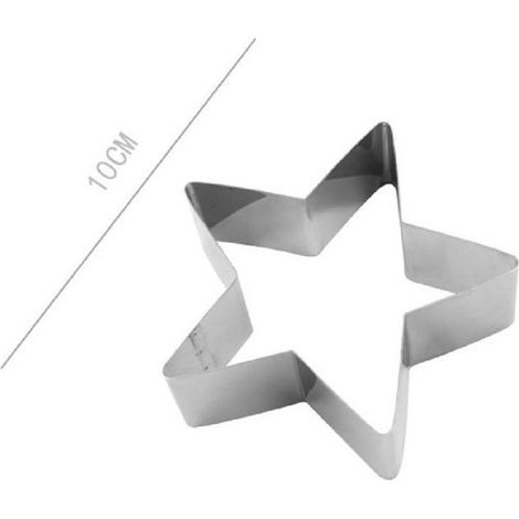 Kaela - Set 2 Pezzi Stampo Forme Per Dolci Torte Biscotti Stampi Forma Stella 10cm 98939 -