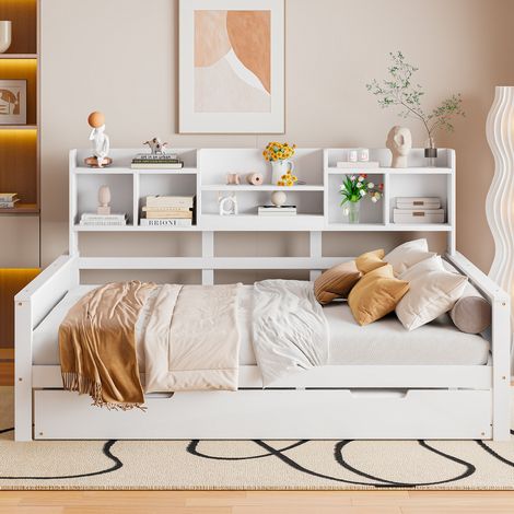 letto contenitore 140x200 estraibile legno massello OKMYHOME (1/5)