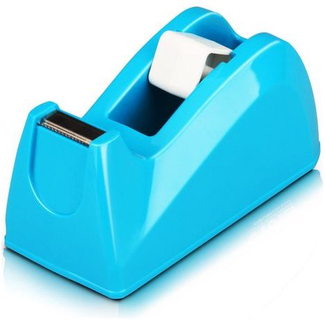 Dévidoir de ruban adhésif de bureau, design minimaliste et élégant, lame de haute qualité pour une coupe précise, base lestée antidérapante, coloris tendance, ABS robuste (1/2)