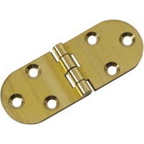 6PZ CERNIERA OTTONE A BISCOTTO SENZA FERMO - mm.30x80