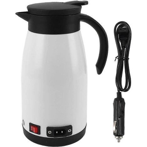 Bouilloire électrique portable 12V/24V pour voiture, à chauffage rapide, en acier inoxydable, compatible avec les voitures, les camions et autres véhicules intelligents. (1/5)