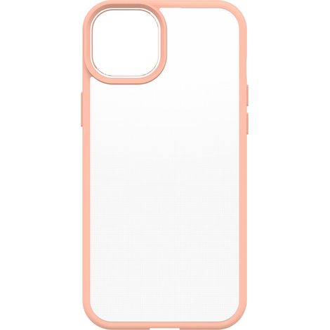 Funda movil back cover otterbox react clear para iphone 15 plus 14 plus durazno