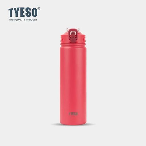 (Rouge, 600 ml) Bouteille d'eau isotherme avec couvercle, en acier inoxydable, adaptée aux voyages et au sport, peut être utilisée pour l'eau chaude et froide. (1/5)