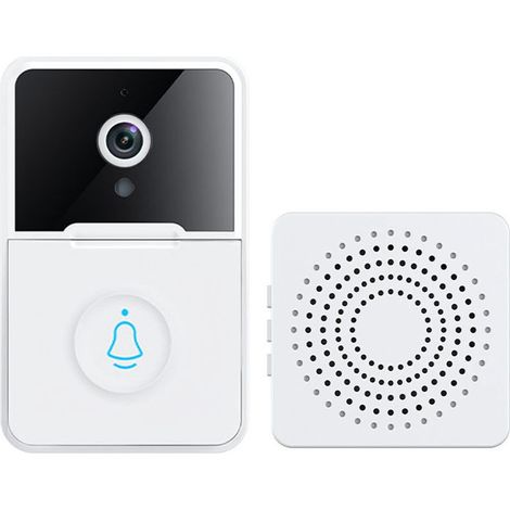 X3pro Wireless Video Doorbell, Smart, Audio Mic, White (1/5)