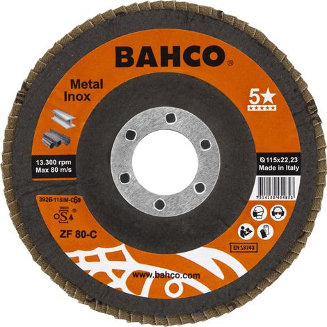 Disque à lamelles pour acier inoxydable et métal Bahco 3926-115IM-C60 (1/3)